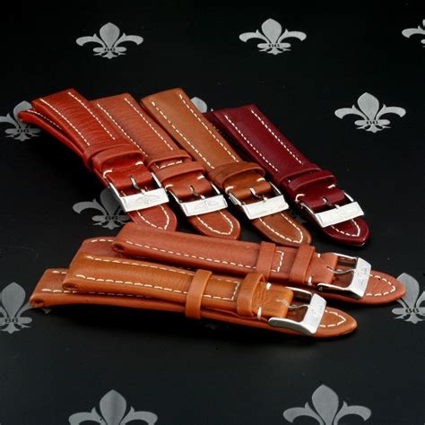 breitling leather watch bands for sale|leather straps for breitling watches.